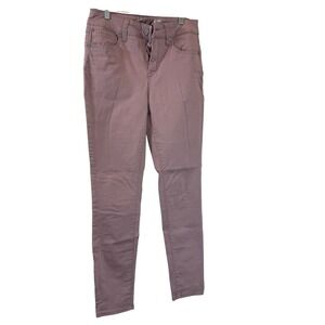 Seven 7 Mid Rise Skinny‎ Jeans Mauve Purple Romantic Boho Feminine Preppy Office